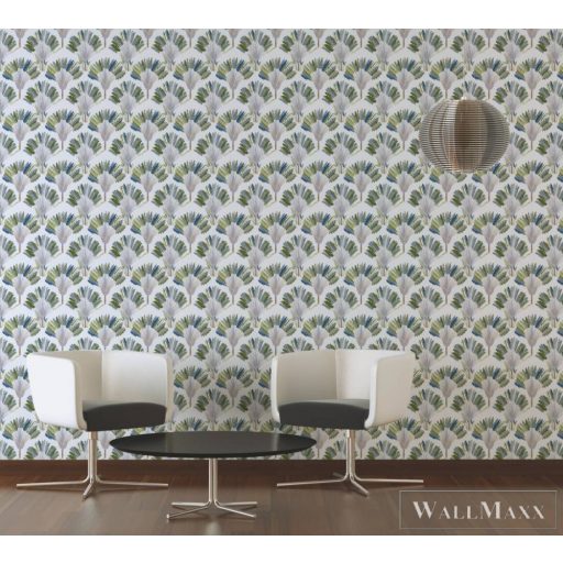 AS CREATION Jungle Chic 2029 37708-1 zöld virágmintás tapéta