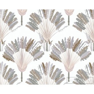   AS CREATION Jungle Chic 2029 37708-2 bézs virágmintás tapéta