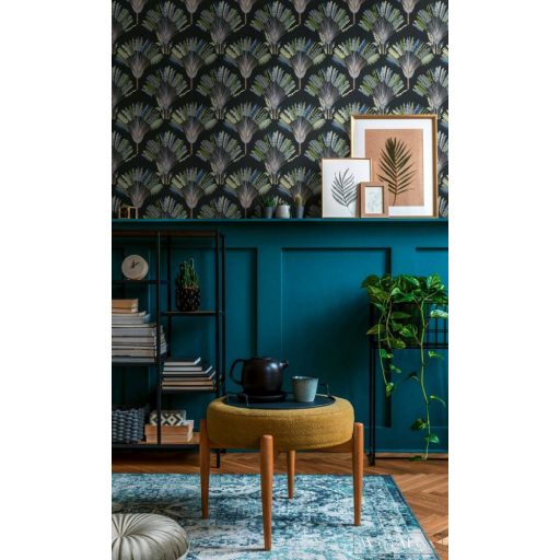 AS CREATION Jungle Chic 2029 37708-5 fekete virágmintás tapéta