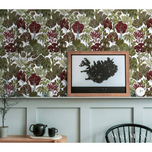 AS CREATION Floral Impression 37751-2 barna virágmintás tapéta