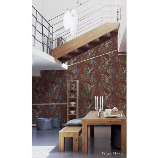 AS CREATION Floral Impression 37751-4 barna virágmintás tapéta