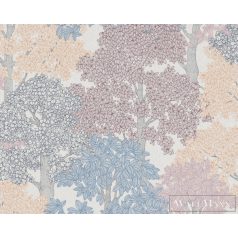   AS CREATION Floral Impression 37753-4 kék virágmintás tapéta