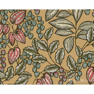   AS CREATION Floral Impression 37754-4 barna virágmintás tapéta