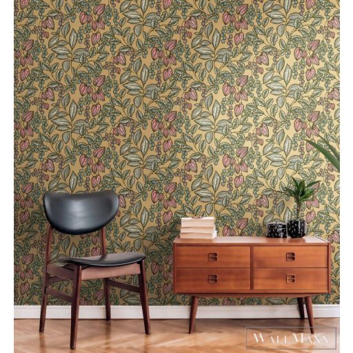 AS CREATION Floral Impression 37754-4 barna virágmintás tapéta