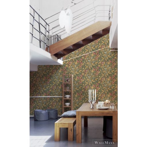 AS CREATION Floral Impression 37754-4 barna virágmintás tapéta