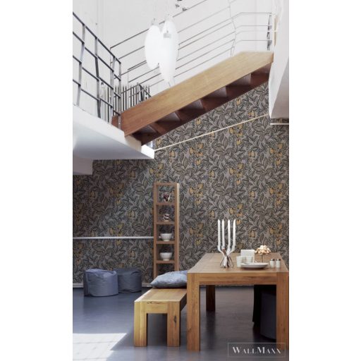 AS CREATION Floral Impression 37754-9 barna virágmintás tapéta