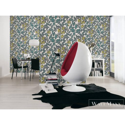 AS CREATION Floral Impression 37755-1 krémszínű virágmintás tapéta