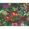AS CREATION Floral Impression 37756-1 zöld virágmintás tapéta