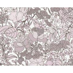   AS CREATION Floral Impression 37756-5 szürke virágmintás tapéta