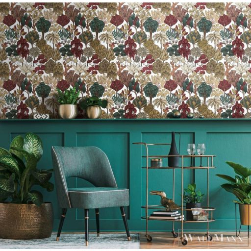 AS CREATION Floral Impression 37757-7 fehér virágmintás tapéta