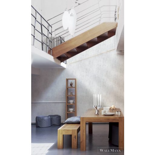 AS Creation Titanium 3 37840-1 szürke, fémhatású, fehér Fém-hatású Uni tapéta