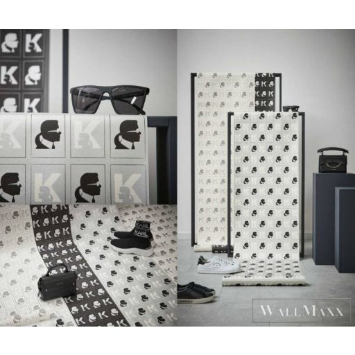AS CREATION Karl Lagerfeld 37842-1 modern grafikai tapéta fehér piros szürke