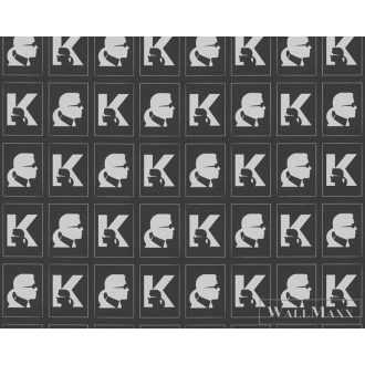 AS CREATION KARL LAGERFELD 37842-3 FEKETE GRAFIKAI TAPÉTA