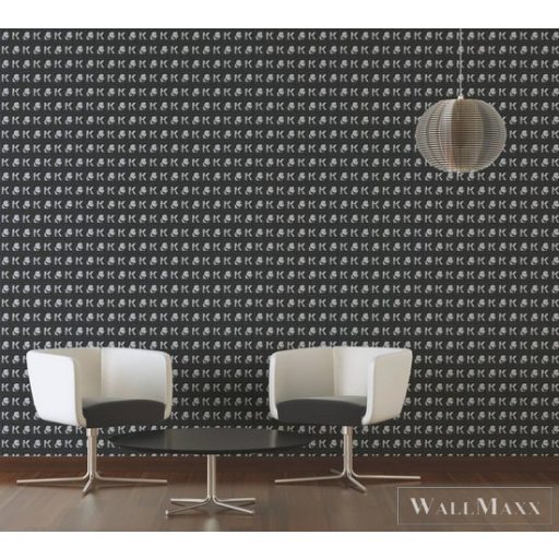 AS CREATION KARL LAGERFELD 37842-3 FEKETE GRAFIKAI TAPÉTA