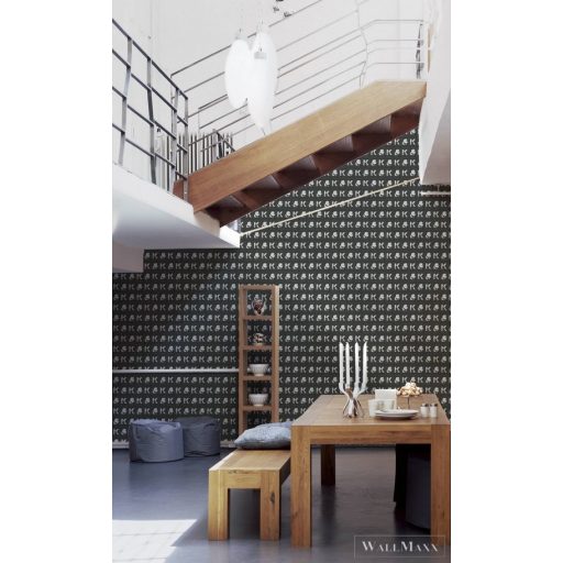 AS CREATION KARL LAGERFELD 37842-3 FEKETE GRAFIKAI TAPÉTA