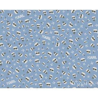   AS CREATION KARL LAGERFELD 37843-1 KÉK MODERN TAPÉTA 1darab