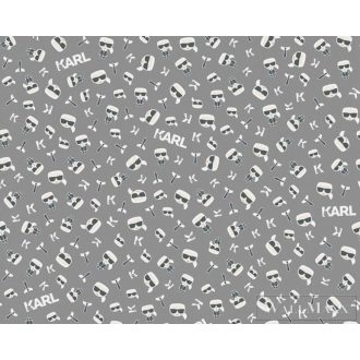 AS CREATION KARL LAGERFELD 37843-2 SZÜRKE MODERN TAPÉTA