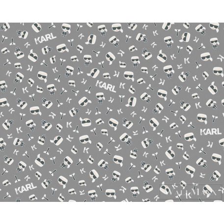 AS CREATION KARL LAGERFELD 37843-2 SZÜRKE MODERN TAPÉTA