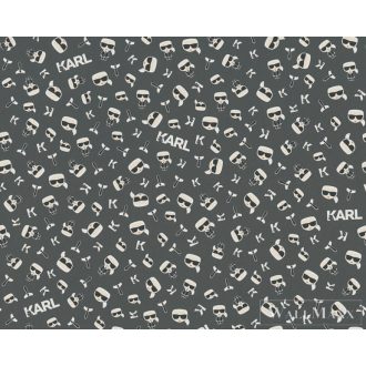 AS CREATION KARL LAGERFELD 37843-7 FEKETE MODERN TAPÉTA