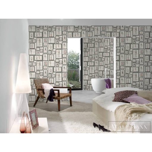 AS CREATION KARL LAGERFELD 37846-3 GRAFIKAI TAPÉTA