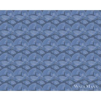 AS CREATION KARL LAGERFELD 37847-4 KÉK GRAFIKAI TAPÉTA