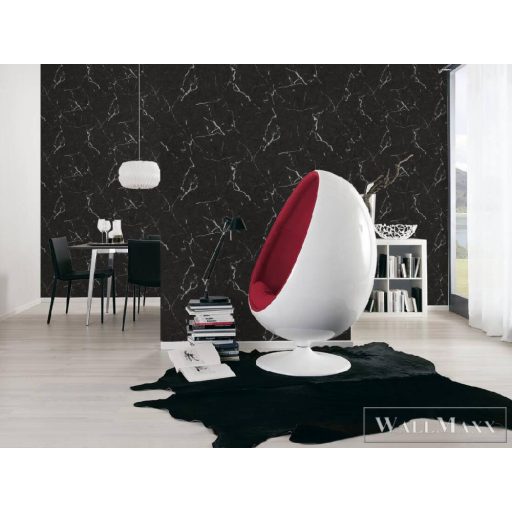 AS CREATION METROPOLITAN STORIES 2 2023 37855-2 FEKETE MÁRVÁNY TAPÉTA