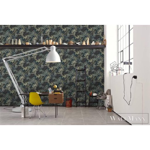 AS CREATION METROPOLITAN STORIES 2 2023 37860-3 ZÖLD VIRÁGOS TAPÉTA