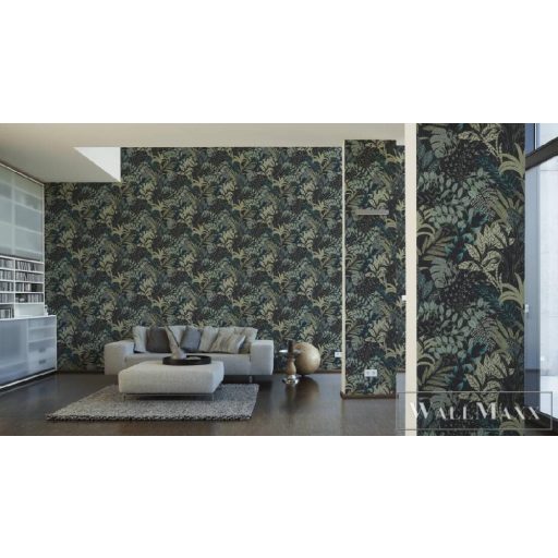 AS CREATION METROPOLITAN STORIES 2 2023 37860-3 ZÖLD VIRÁGOS TAPÉTA