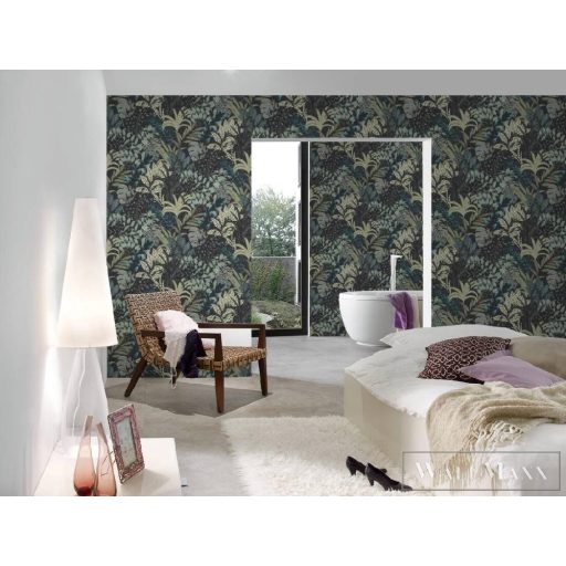 AS CREATION METROPOLITAN STORIES 2 2023 37860-3 ZÖLD VIRÁGOS TAPÉTA