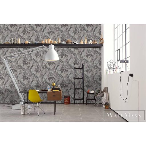 AS CREATION METROPOLITAN STORIES 2 2023 37860-4 SZÜRKE VIRÁGOS TAPÉTA