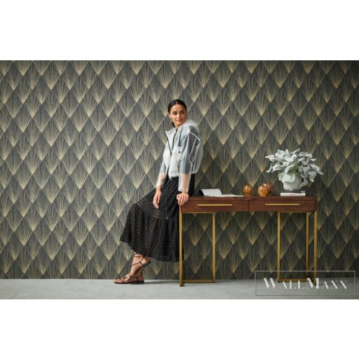 AS CREATION Metropolitan Stories 2 2023 37864-4 fémhatású kalász mintás tapéta