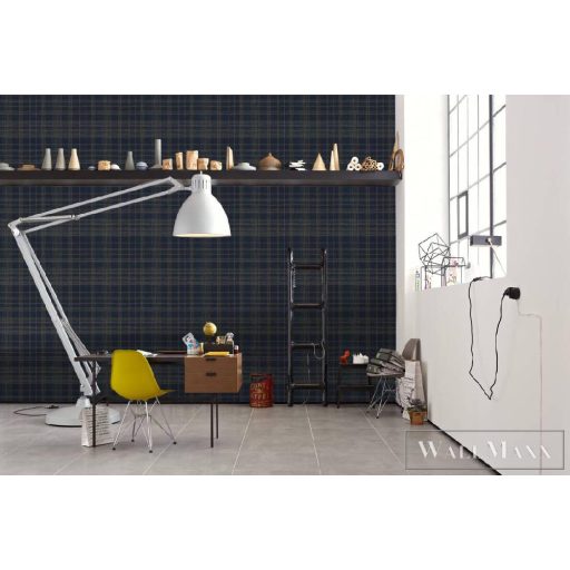 AS CREATION METROPOLITAN STORIES 2 2023 37919-4 KÉK HÁLÓ TAPÉTA