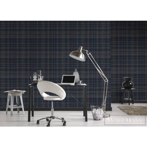 AS CREATION METROPOLITAN STORIES 2 2023 37919-4 KÉK HÁLÓ TAPÉTA