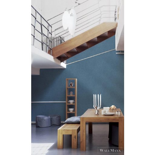 AS CREATION DANIEL HECHTER 6 37952-1 KÉK SZÖVETMINTÁS TAPÉTA