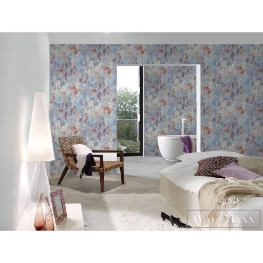 AS CREATION METROPOLITAN STORIES 2 2023 37954-2 KÉK MODERN TAPÉTA