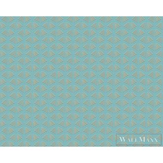 AS CREATION Trendwall 2 2024 37957-4 kék grafikus tapéta