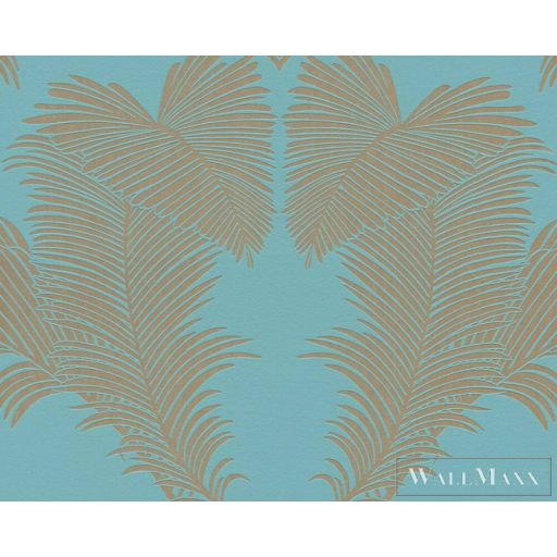 AS CREATION Trendwall 2 2024 37959-4 kék tollas tapéta