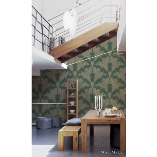 AS CREATION Trendwall 2 2024 37959-5 zöld tollas tapéta