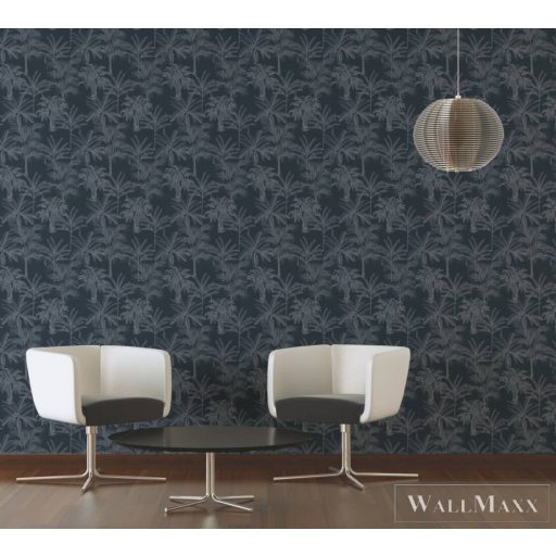 AS CREATION Change is Good 37983-2 fekete pálmafás tapéta