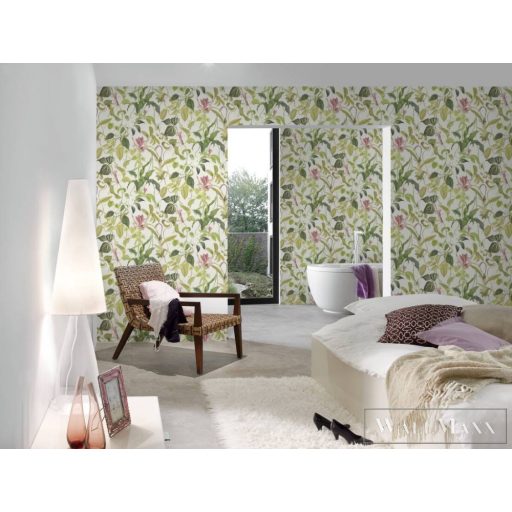 AS CREATION Change is Good 37988-1 krémszínű levélmintás tapéta