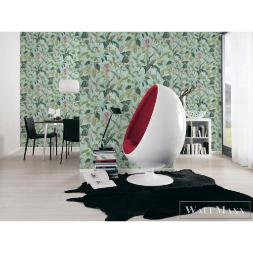 AS CREATION Change is Good 37988-2 kék levélmintás tapéta