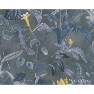   AS CREATION Change is Good 37988-3 kék levélmintás tapéta