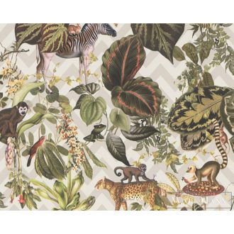   AS CREATION Change is Good 37990-3 bézs dzsungelmintás tapéta