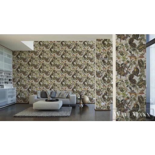 AS CREATION Change is Good 37990-3 bézs dzsungelmintás tapéta