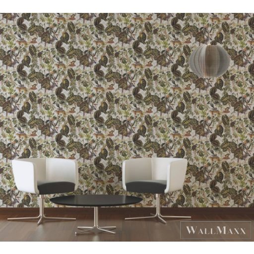 AS CREATION Change is Good 37990-3 bézs dzsungelmintás tapéta