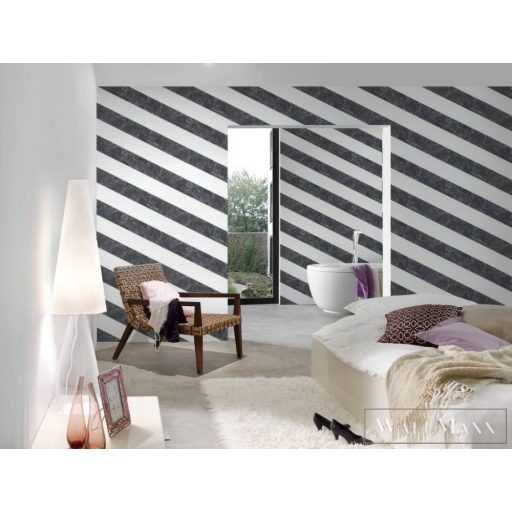 AS CREATION Change is Good 37992-1 fekete márványmintás tapéta