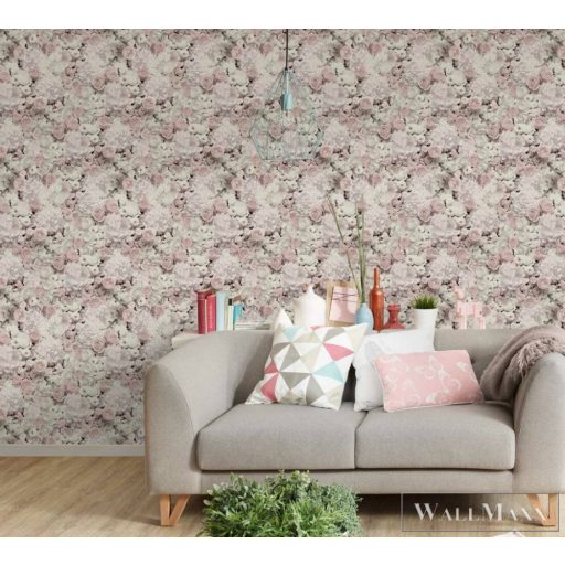 AS CREATION Trendwall 2 2024 38008-2 lila virágmintás tapéta