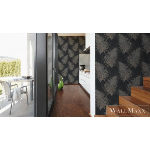 AS CREATION Mata Hari 38009-4 fekete barokk tapéta