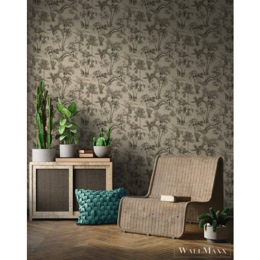 AS CREATION Cuba 38021-4 levélmintás tapéta