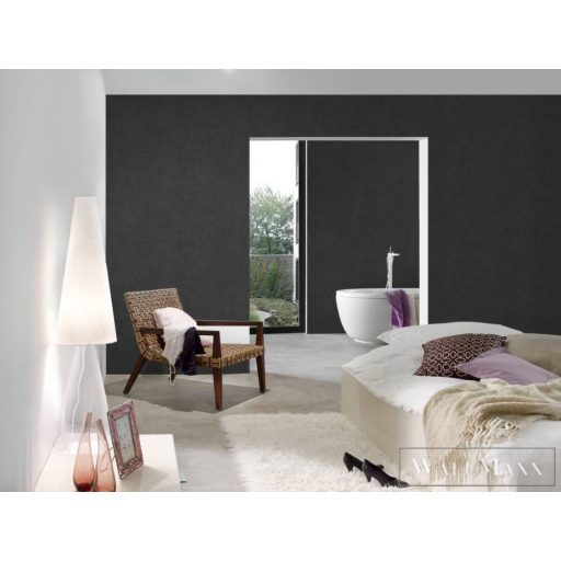 AS Creation Cuba 38025-1 fekete Egyszínű Uni tapéta